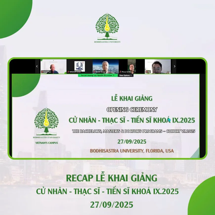 RECAP LỄ KHAI GIẢNG CHÀO ĐÓN TÂN HỌC VIÊN CỬ NHÂN - THẠC SĨ - TIẾN SĨ KHÓA IX.2025