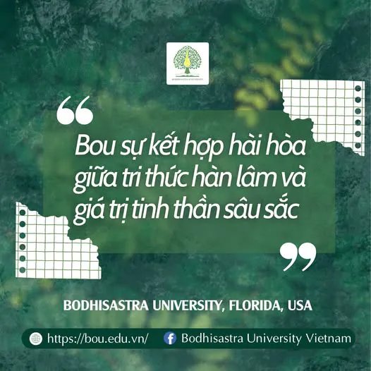 BOU SỰ KẾT HỢP HÀI HÒA GIỮA KIẾN THỨC HÀN LÂM VÀ GIÁ TRỊ TINH THẦN SÂU SẮC