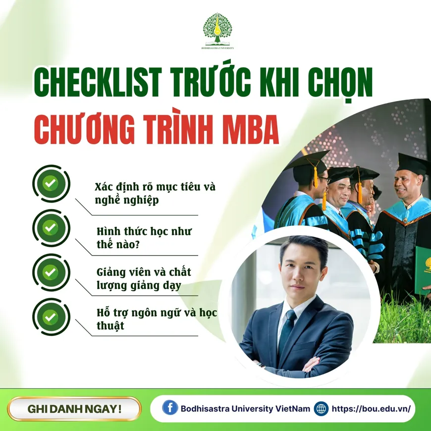 CHECKLIST TRƯỚC KHI CHỌN CHƯƠNG TRÌNH MBA – HỌC VIÊN CẦN LƯU Ý GÌ?