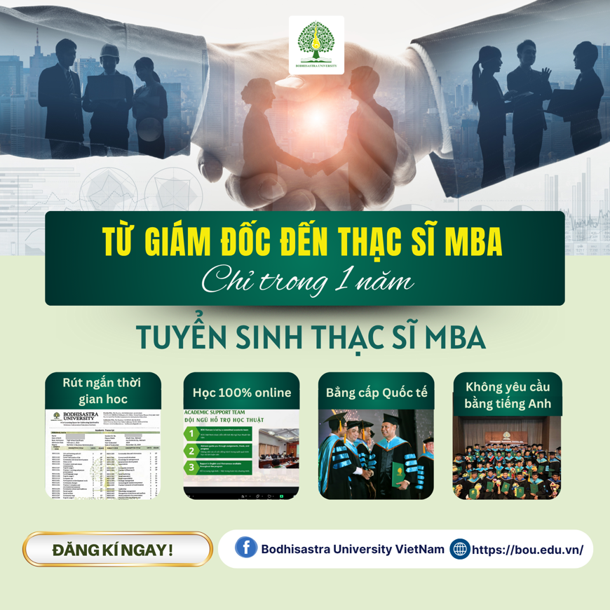 TỪ GIÁM ĐỐC ĐẾN THẠC SĨ MBA – CHỈ TRONG 1 NĂM!