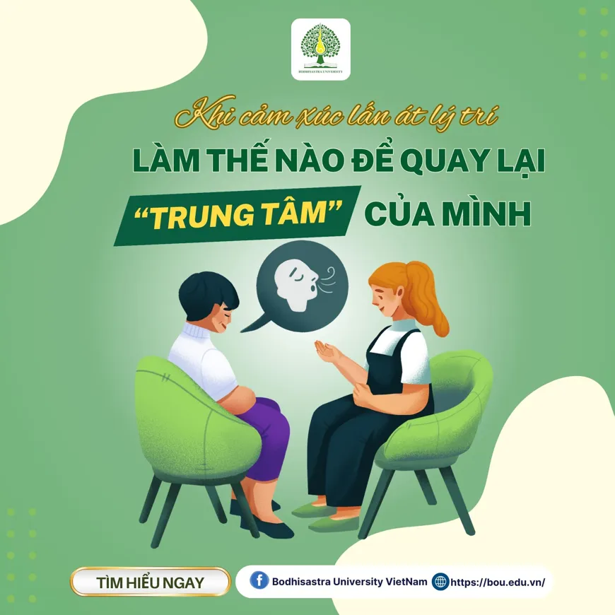 KHI CẢM XÚC LẤN ÁT LÝ TRÍ: LÀM SAO QUAY LẠI “TRUNG TÂM” CỦA MÌNH?