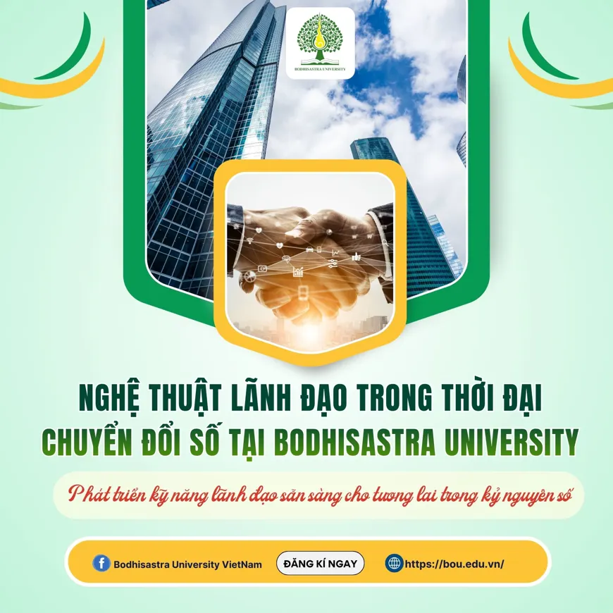 NGHỆ THUẬT LÃNH ĐẠO TRONG THỜI ĐẠI CHUYỂN ĐỔI SỐ TẠI BODHISASTRA UNIVERSITY